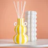 New Diffuseur ceramique raye Bougie, Senteur