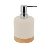 Hot Distributeur a savon ciment bois Accessoire Salle De Bain