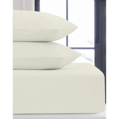 Best Drap housse 140x190 flanelle bl Linge De Lit·Drap