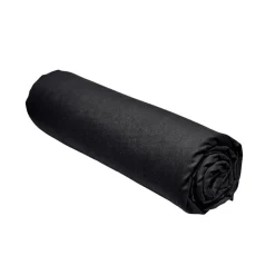 New Drap housse 140x190 jersey noir Linge De Lit·Drap