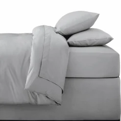 Discount Drap housse 140x190cm gris Linge De Lit·Drap