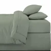 Sale Drap housse 140x190cm sauge Linge De Lit·Drap