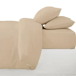 Sale Drap housse 140x190cm taupe Linge De Lit·Drap
