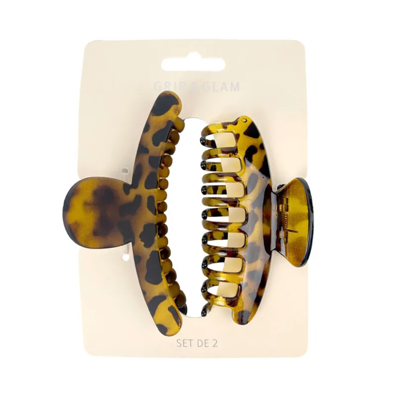 New Duo pince cheveux leopard Accessoire Beauté