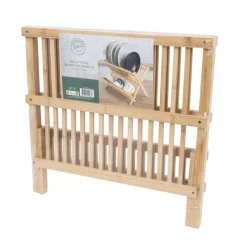 Clearance Egouttoire pliant en bambou Ustensiles, Accessoire De Cuisine