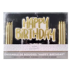 Best Ensemble de bougies happy birth Décoration Et Cotillons|Vaisselle, Déco Festive·Décoration Et Cotillons