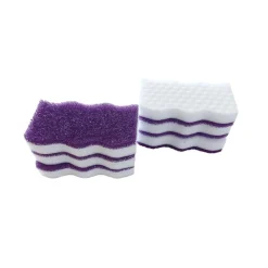 Sale Eponge double face violette x6 Vaisselle