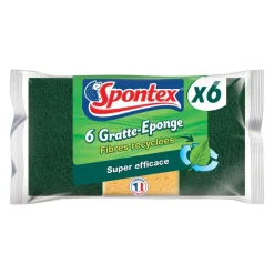 Online Eponges x6 fibres recyclees Vaisselle