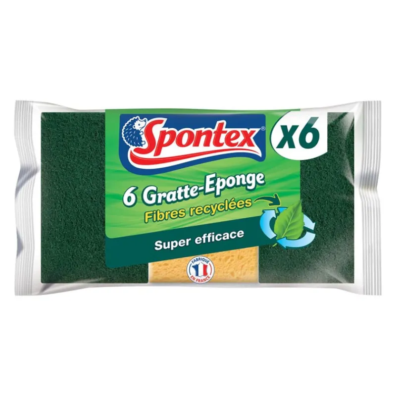 Online Eponges x6 fibres recyclees Vaisselle