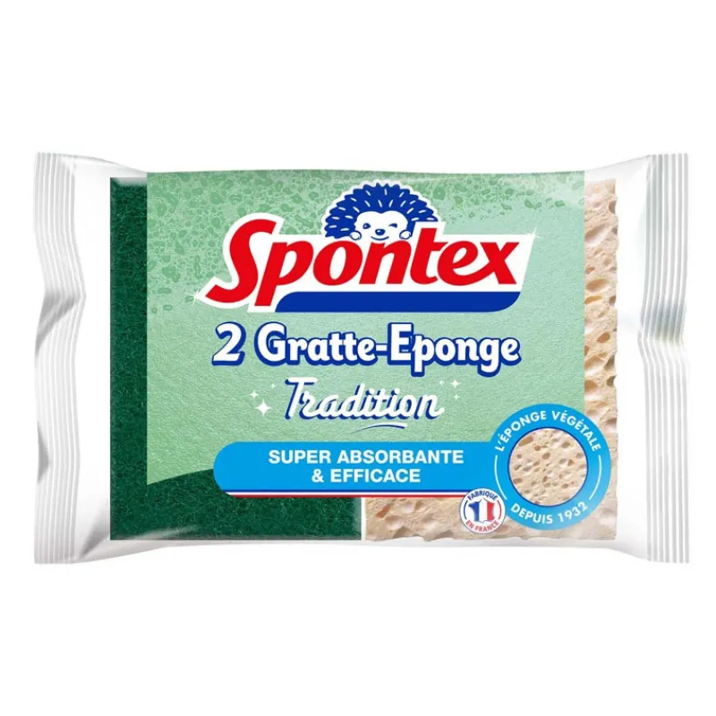 Sale Eponges x2 gratte-eponge Vaisselle