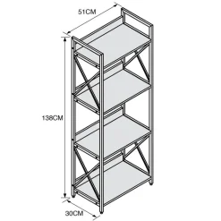 Clearance Etagere 4 niveaux Salon