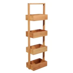 Hot Etagere 4 niveaux bambou Accessoire Salle De Bain