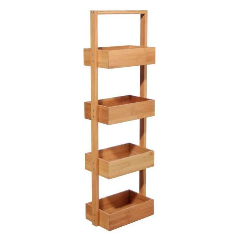 Hot Etagere 4 niveaux bambou Accessoire Salle De Bain
