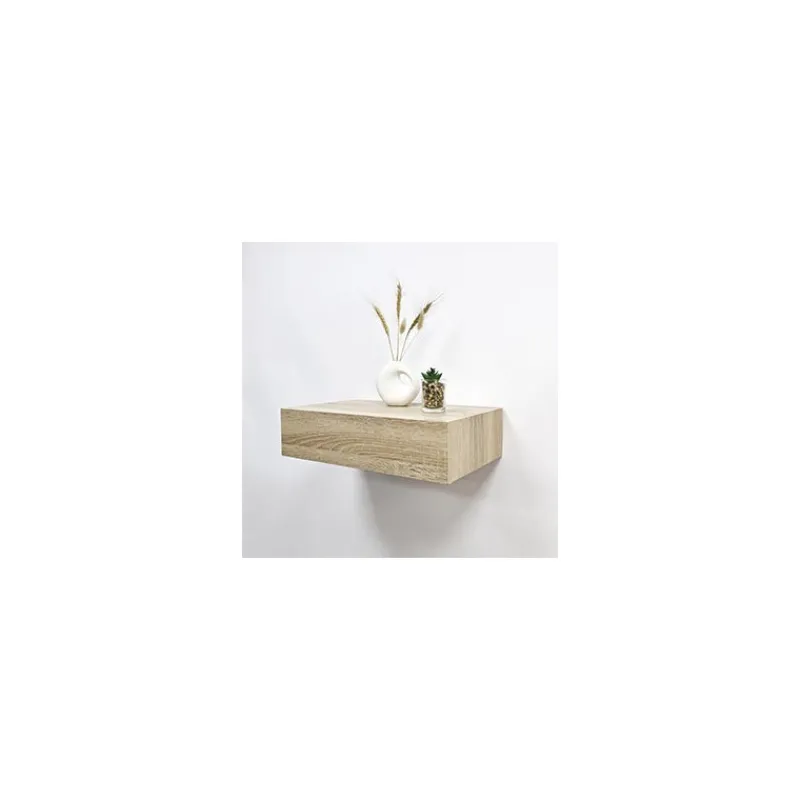Sale Etagere 1 tiroir effet bois Etagère