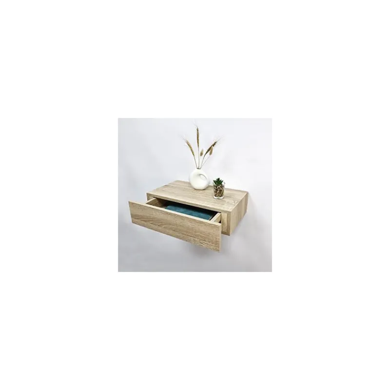 Sale Etagere 1 tiroir effet bois Etagère