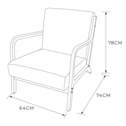 Hot Fauteuil velours cotele large Salon|Cuisine, Salle À Manger
