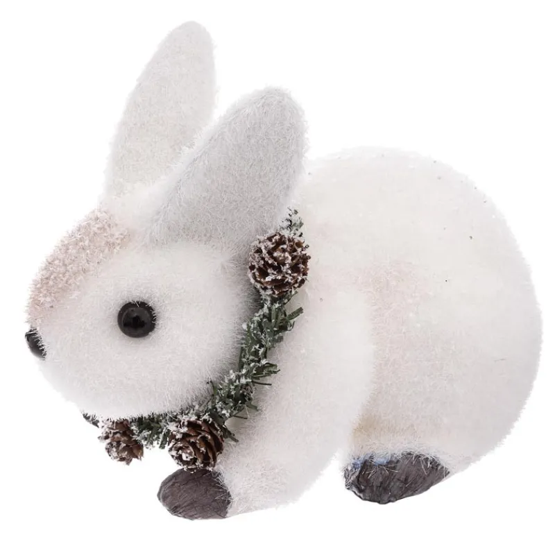 New Figurine noel lapin couronne bra Décoration