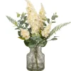Fleurs artificielles vase strie Fleur, Plante Artificielle