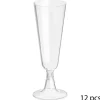 New Flute a champagne x12 plastique Vaisselle Jetable