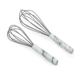 Outlet Fouet manche marbre x2 Ustensiles, Accessoire De Cuisine