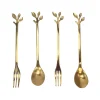 Online Fourchette a dessert doree x4 Vaisselle, Art De La Table·Couverts, Ménagère