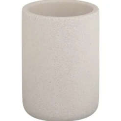 Best Gobelet effet pierre blanc Accessoire Salle De Bain