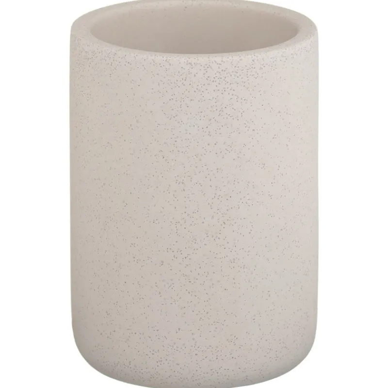 Best Gobelet effet pierre blanc Accessoire Salle De Bain