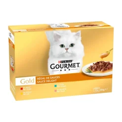 New Gourmet filets en sauce x12 Alimentation Chat