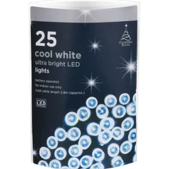 Hot Guirlande 25 led a piles blanc f Décoration Lumineuse