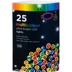 New Guirlande 25 led a piles multi c Décoration Lumineuse