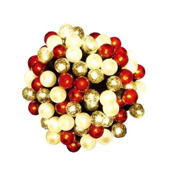 Hot Guirlande 70 led boule rouge/bla Décoration Lumineuse