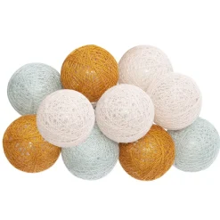 Guirlande led 10 boules d6cm Luminaire, Déco Lumineuse