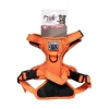 Sale Harnais reflechissant orange m Collier, Laisse, Harnais