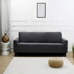 Outlet Housse de canape uni 3p gris ant Décoration Textile·Housse D'Assise
