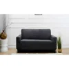 Housse de canape uni 2p taupe Décoration Textile·Housse D'Assise