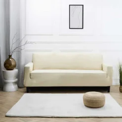 Housse de canape uni3p creme Décoration Textile·Housse D'Assise