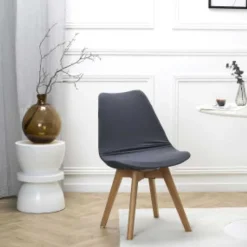 New Housse de chaise s uni taupe Décoration Textile·Housse D'Assise