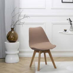 New Housse de chaise s uni taupe Décoration Textile·Housse D'Assise