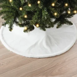 Best Jupe de sapin 1m velours blanche Décoration De Sapin