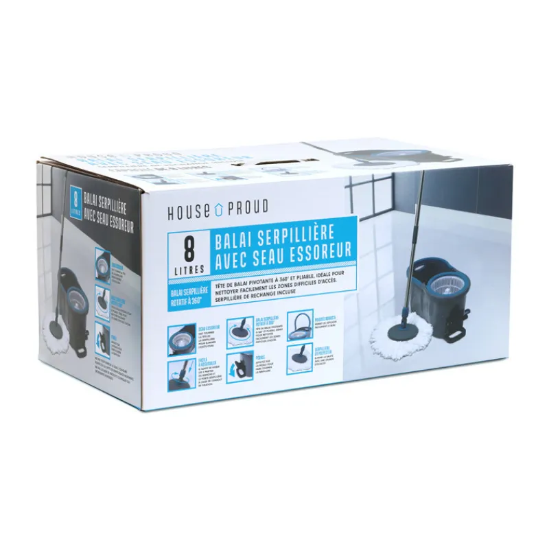 New Kit aquaspin + recharge Balai, Serpillère, Brosse