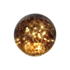 New Lampe boule led ecailles marron Luminaire, Déco Lumineuse