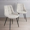 Lot 2 chaises alren creme Salon|Cuisine, Salle À Manger
