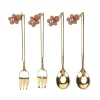 Clearance Lot de 4 couverts de noel Vaisselle, Art De La Table·Couverts, Ménagère