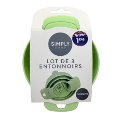 Outlet Lot de 3 entonnoirs d13x10.5cm Ustensiles, Accessoire De Cuisine