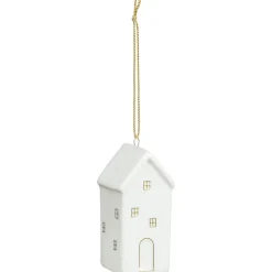 Clearance Lot de 4 maison ceramique Décoration De Sapin