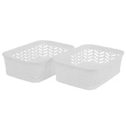 Clearance Lot de 2 mini paniers 20x15x6cm Rangement