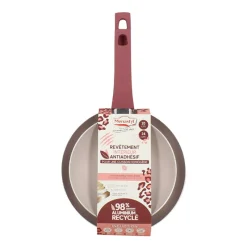 Sale Lot de 2 poeles leopard rose Casserole, Poêle