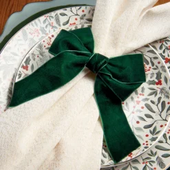 Best Lot de 4 ronds de serviette vert Vaisselle, Art De La Table·Accessoires De Table