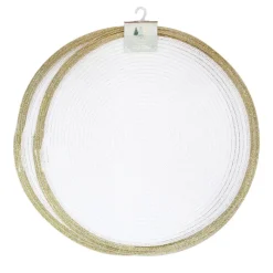 Online Lot de 2 sets de table blanc Vaisselle, Art De La Table·Accessoires De Table