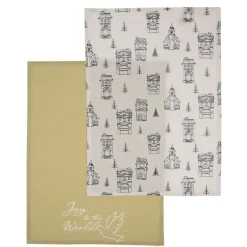 Lot de 2 torchons motifs nordic Linge De Table, Cuisine·Torchon